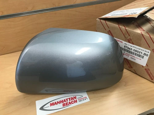 12-19 TOYOTA SIENNA LEFT DRIVER MIRROR COVER 87945-08021-B0 SILVER 1D6 GENUINE