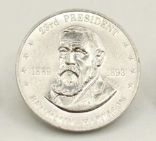 Vintage Benjamin Harrison Shell Game Token Mr. President 1968-1969 Franklin Mint
