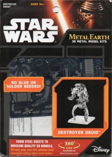 Star Wars MMS255 - Metal Earth 3D Metal - Destroyer Droid - Neu / OVP-image