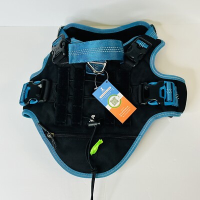 No Pull Dog Pet Harness Heavy Duty Adjustable Control Vest Poop Bag Holder New