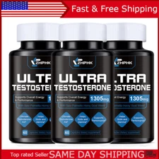 Testosterone Booster - Increase Energy, Improve Muscle Strength & Growth 3 PACK