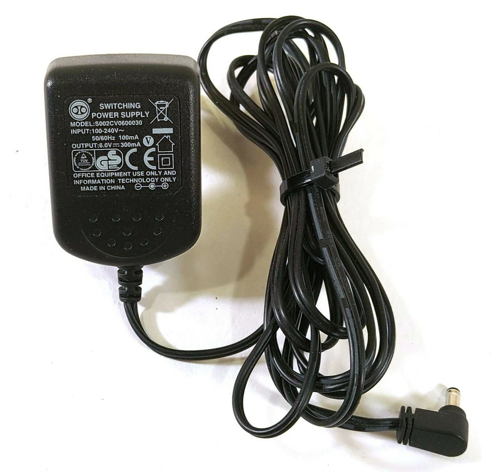 S002CV0600030 AC Adaptateur 6V 300mA Original Chargeur Alimentation Europlug - Photo 2/2
