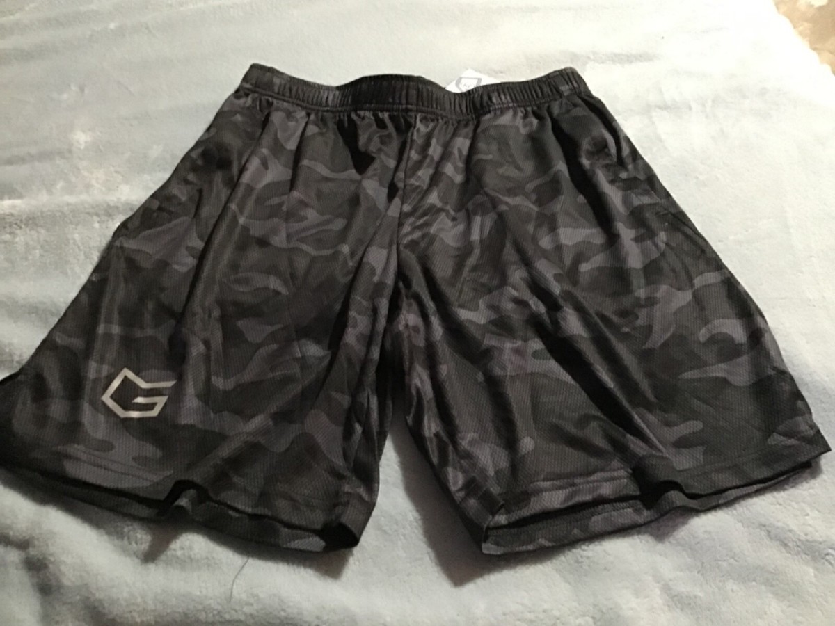 G Gradual Men Camo Print Drawstring Waist Zipper Pocket Sports