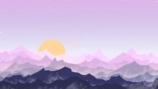 Landscape abstract sun art mountains Custom Gaming Mat Desk