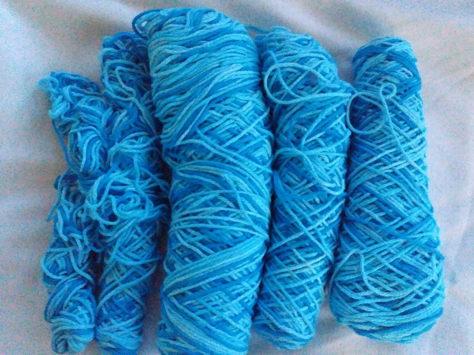 100 Cotton Mill Ends Yarn16 oz.MulticolorBlue VariegatedNew in Open Bag eBay