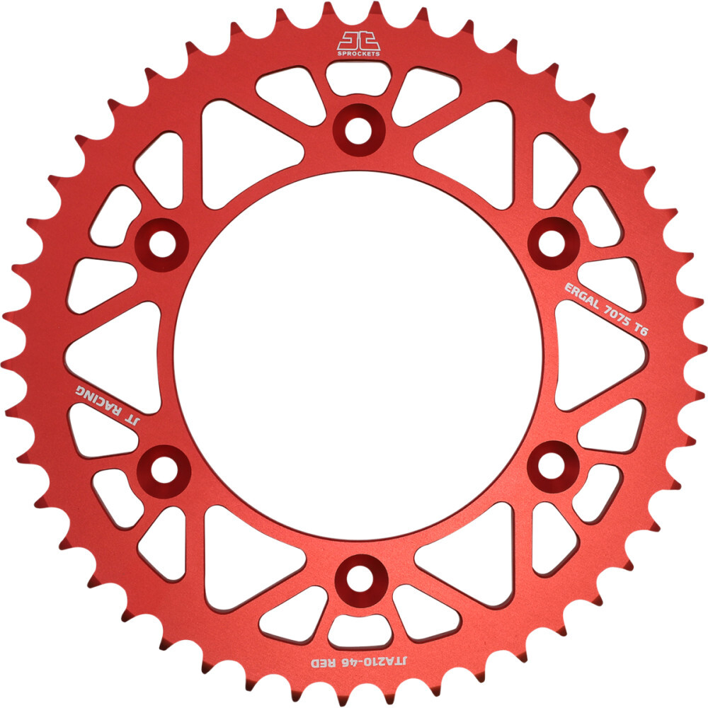 JT Sprockets Rear Racelite Sprocket Alum 52T-520 Red Beta/Hon