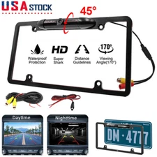 CMOS Backup Camera Night Vision US License Plate Frame Rear View Parking-