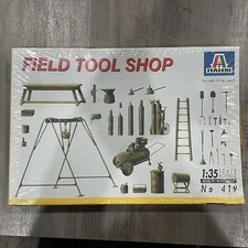Italeri 419 1:35 Scale Field Tool Shop Plastic Model Kit Accessories SEALED