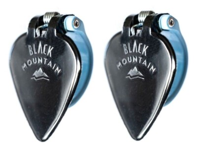 2x Black Mountain gefederte Daumen Plektrum blau 0,5 mm leicht ex eng. BMPLHT-ET