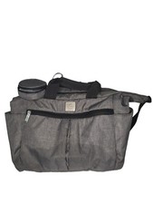 Ergobaby Multi Pocket Diaper Shoulder Bag Gray Medium Utility Infant Kidcore