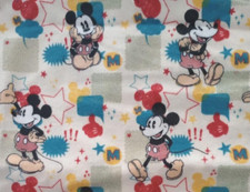Disney mickey mouse fun fabric flannel 13 x 10 inch 1pc