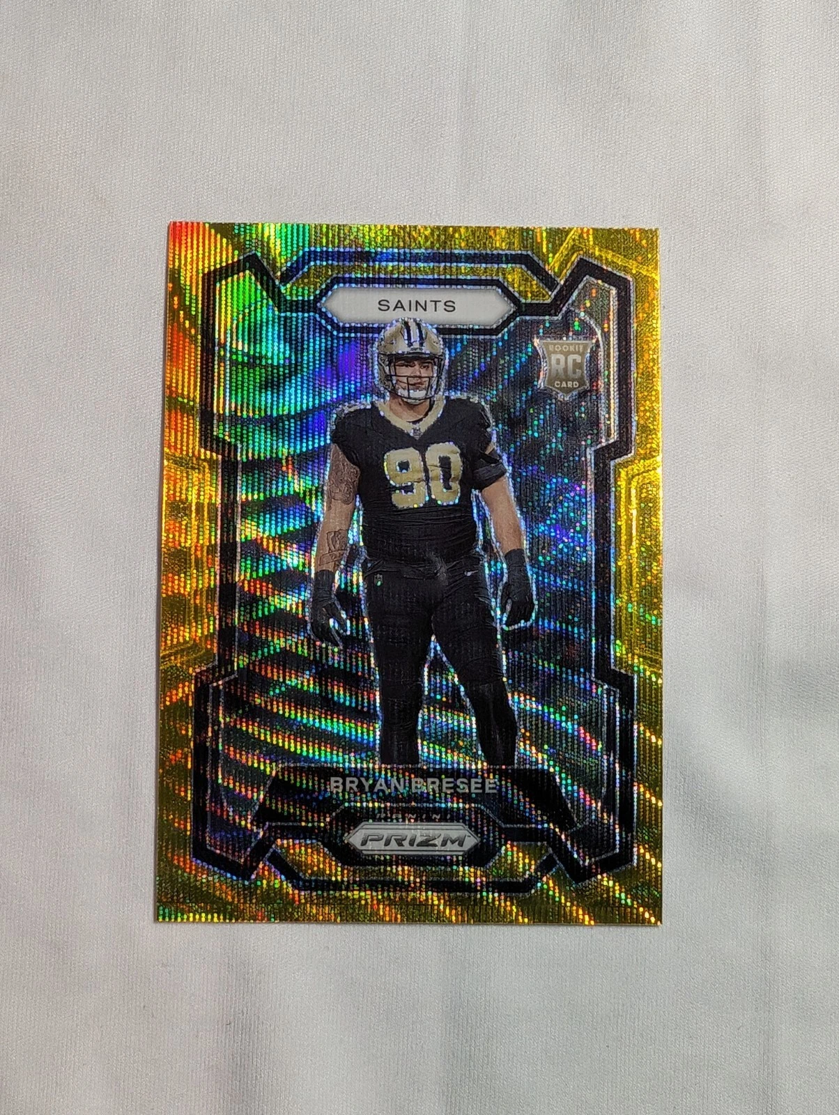 2023 Panini Prizm Bryan Bresee Gold /10 New Orleans Saints 372