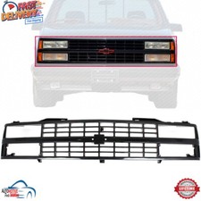 New Front Grille Assembly Black For 1988-1993 Chevrolet C1500 K1500 Gm1200228
