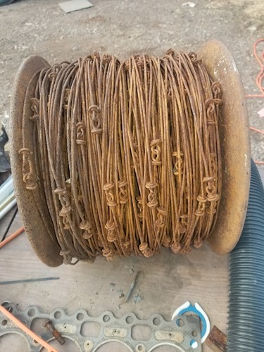 Antique vintage Wiring Spool Roll Corn Planter Check Wire Roll - Picture 4 of 5