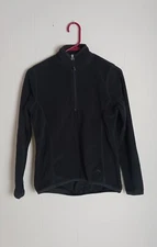 Polar Edge Arctic Fleece Pullover 1/4 Zip Jacket Sweater Women's Small Black 