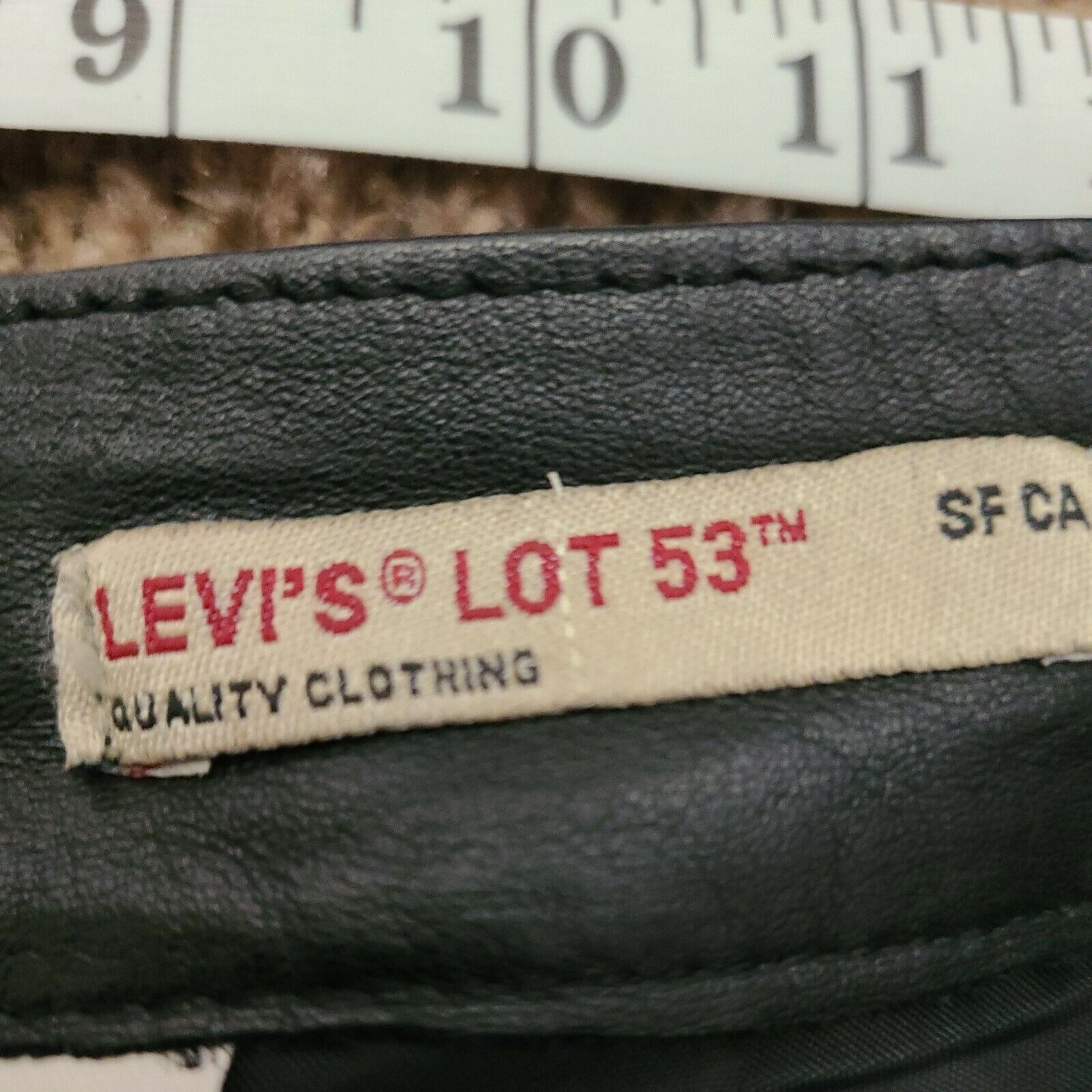 Levis Lot 53 Black Leather Pants ~ULTRA RARE RARE… - image 5
