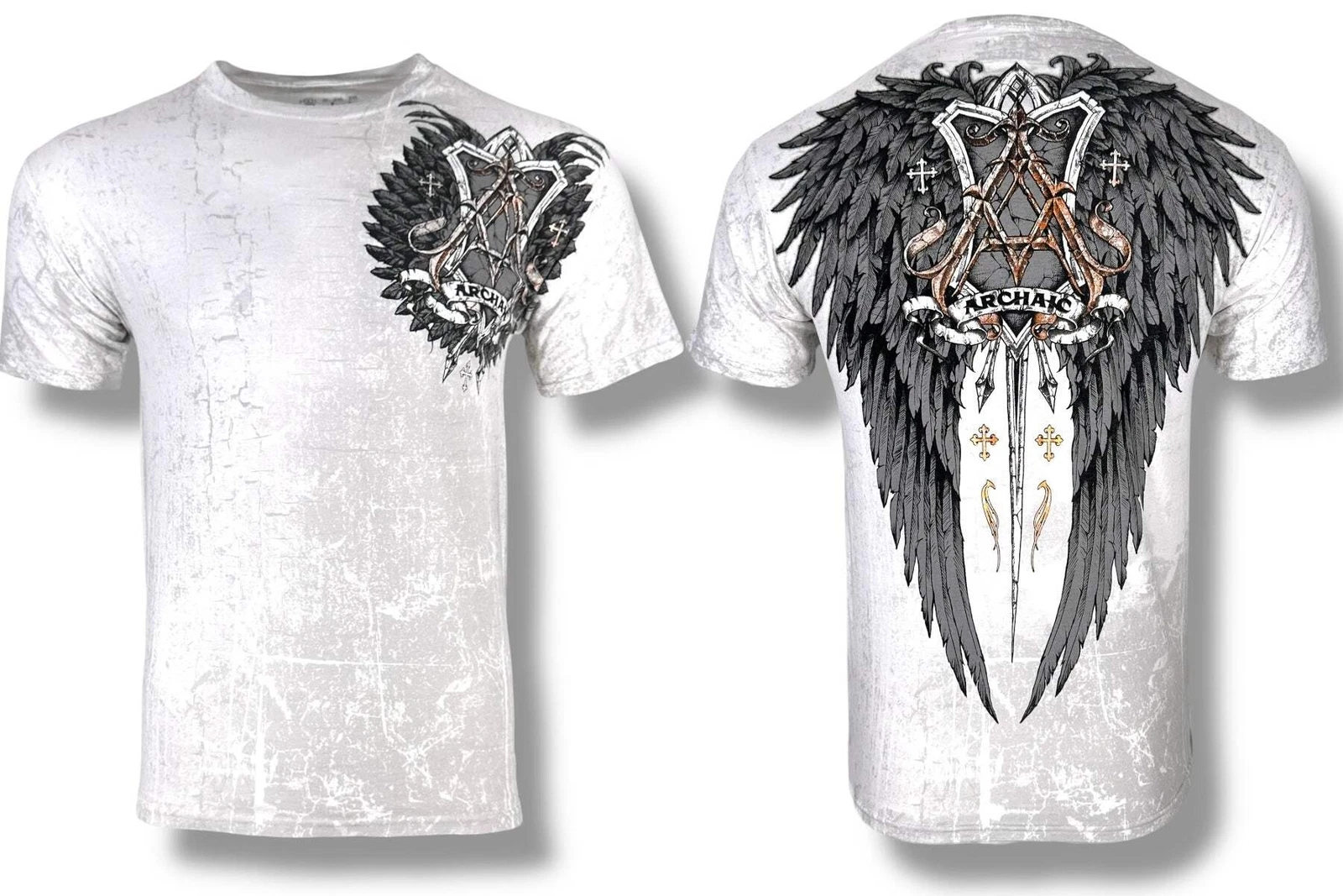 Archaic by Affliction Men's T-Shirt Harrow Biker Tattoo, S-5XL
Opens in a new window or tab
