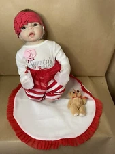 Mama Dolls Npk Collection Baby Doll. In Christmas Outfit With Box
