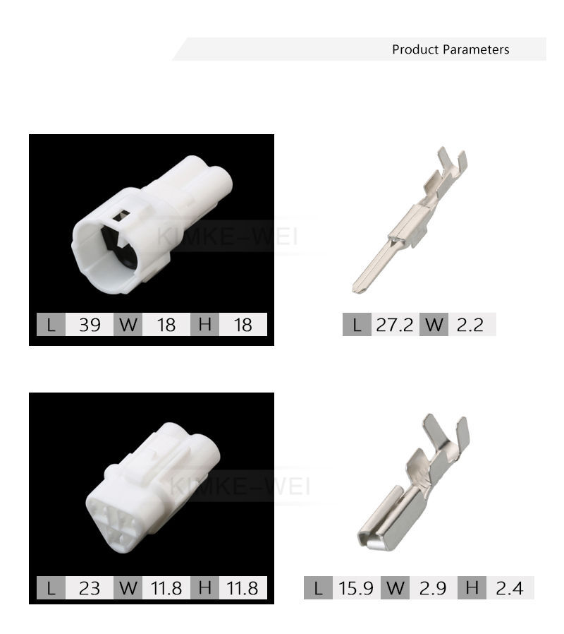 3 Pin Sumitomo MT090 Sealed Connector Plug Socket Kit for Yamaha