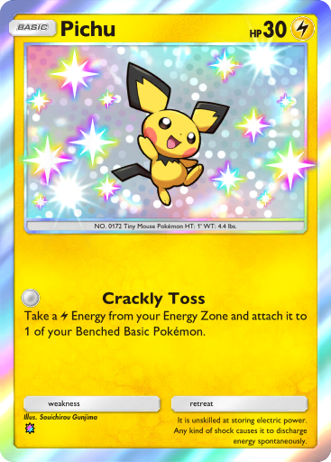 Pokemon Pocket TCG Card Game 1 Star Shiny Pichu Fantastical Parade DIGITAL