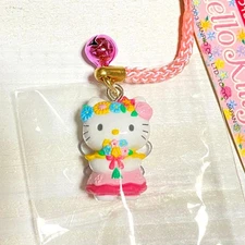 Sanrio Hello Kitty Flower Shop Fairy Netsuke 2003 Rare Unused Local Charm
