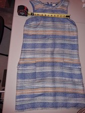 Akemi + Kin Anthropologie Blue Tweed Shift Dress