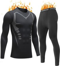 Upgraded Thermal Underwear Men Long Johns Set Cold Weather Base Layer Top