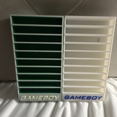 Game Boy Green White Game Card Storage Stand with Slots for Nintendo