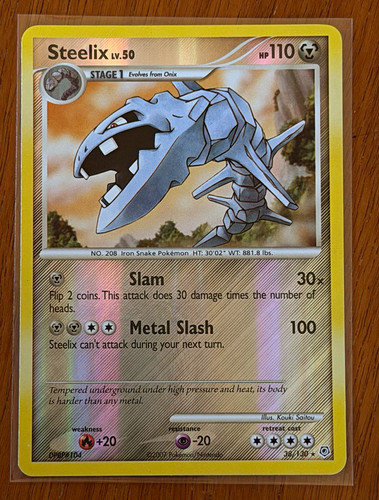 Pokémon TCG Steelix 38/130 Diamond & Pearl Reverse Holo NM