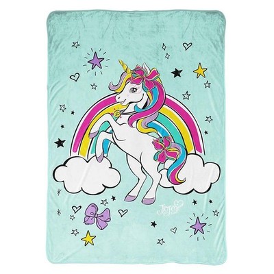 Jojo Siwa Born Magical Unicorn Rainbow (62x90) inch Microfiber