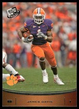 2009 Press Pass #12 James Davis Rookie RC Clemson football card. rookie card picture