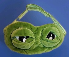 Frog Sleep Eye Mask 3D Eye Cover Sleeping Adjustable Eyes Funny Blindfold