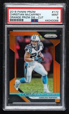 2018 Panini Prizm Orange Prizm 50/249 Christian McCaffrey #172 2l4