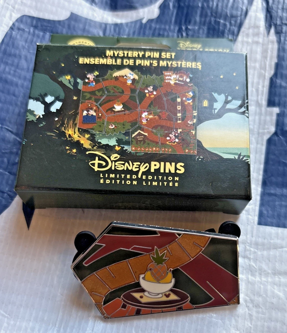 Walt Disney World Swiss Family Treehouse Fruit Bowl Map Puzzle Pin LE 550