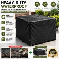 Heavy Duty Waterproof Garden Patio Furniture Cover for Rattan Table Cube Outdoor