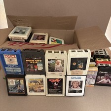 Lot of 88 Vintage 8-Track Tapes Various Genres - Country, Christmas, Church, Etc