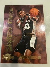 1995 Skybox David Robinson Skytech Force Holofoil SF25 Hall Of Fame