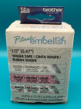 Brother P-Touch Embellish Washi Tape 3 Pack Pink Rose Open Box Sealed Packs