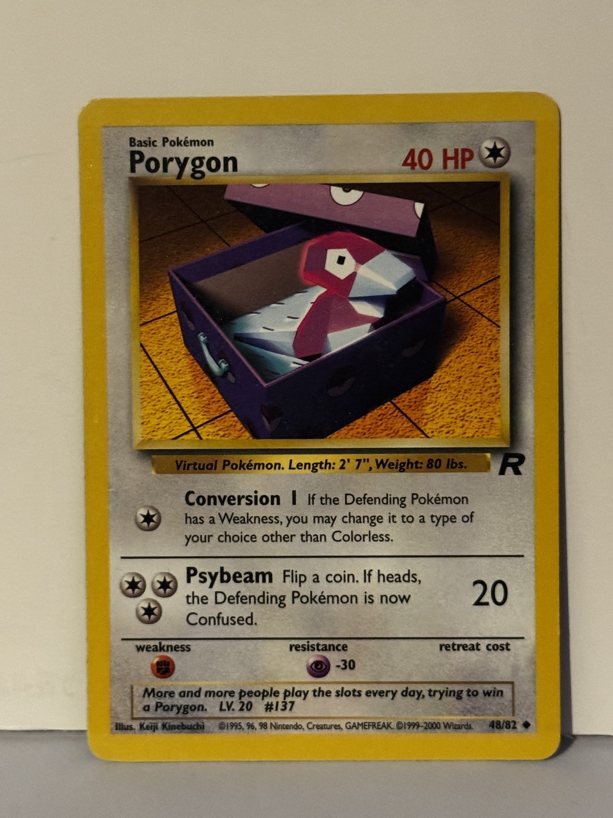 Porygon Uncommon Team Rocket 48/82 Near Mint Pokemon Fast Ship