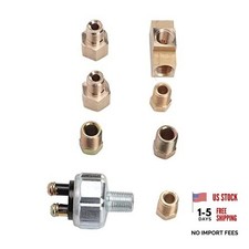 Universal Hydraulic Pressure Brake Light Switch Kit, Brass, Automatic
