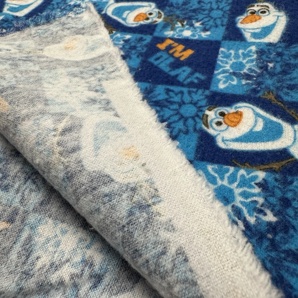 Disney Frozen Olaf Chillin' Flannel Fabric 41 x 34 inch Piece, 2014 - Image 3 of 4