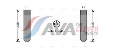 Trockner Klimaanlage AVA Clever Choice TOD017 für MAZDA NC MX 40mm Aluminium VVT