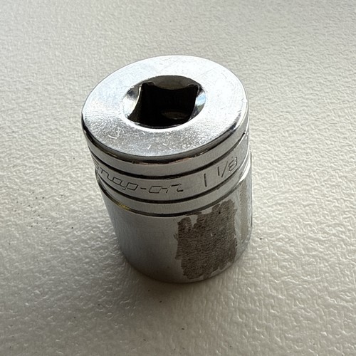 Snap On Tools TW361 Chrome Socket 1-1/8" Shallow 1/2" Drive 6 Point USA - Picture 2 of 7