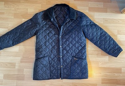Neuwertig!! Barbour Steppjacke Heritage Liddesdale Quilted Jacket Schwarz, Gr. L