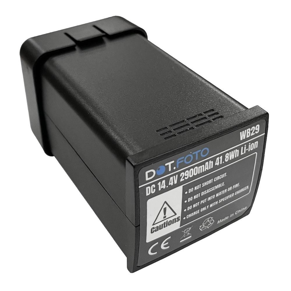WB29 14.4v/2900mAh Battery for Godox AD200, AD200 Pro, AD300 Pro Flash