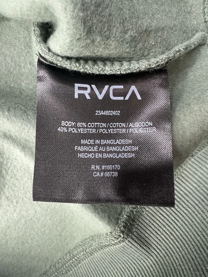 RVCA Hombres Día Sueño Jade Pullover Cuello Redondo Sudadera Talla L Foto 3 de 4