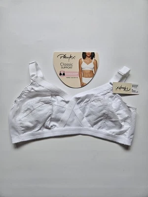 Playtex Women's Classic Support Unwired Bra Size UK 42C White