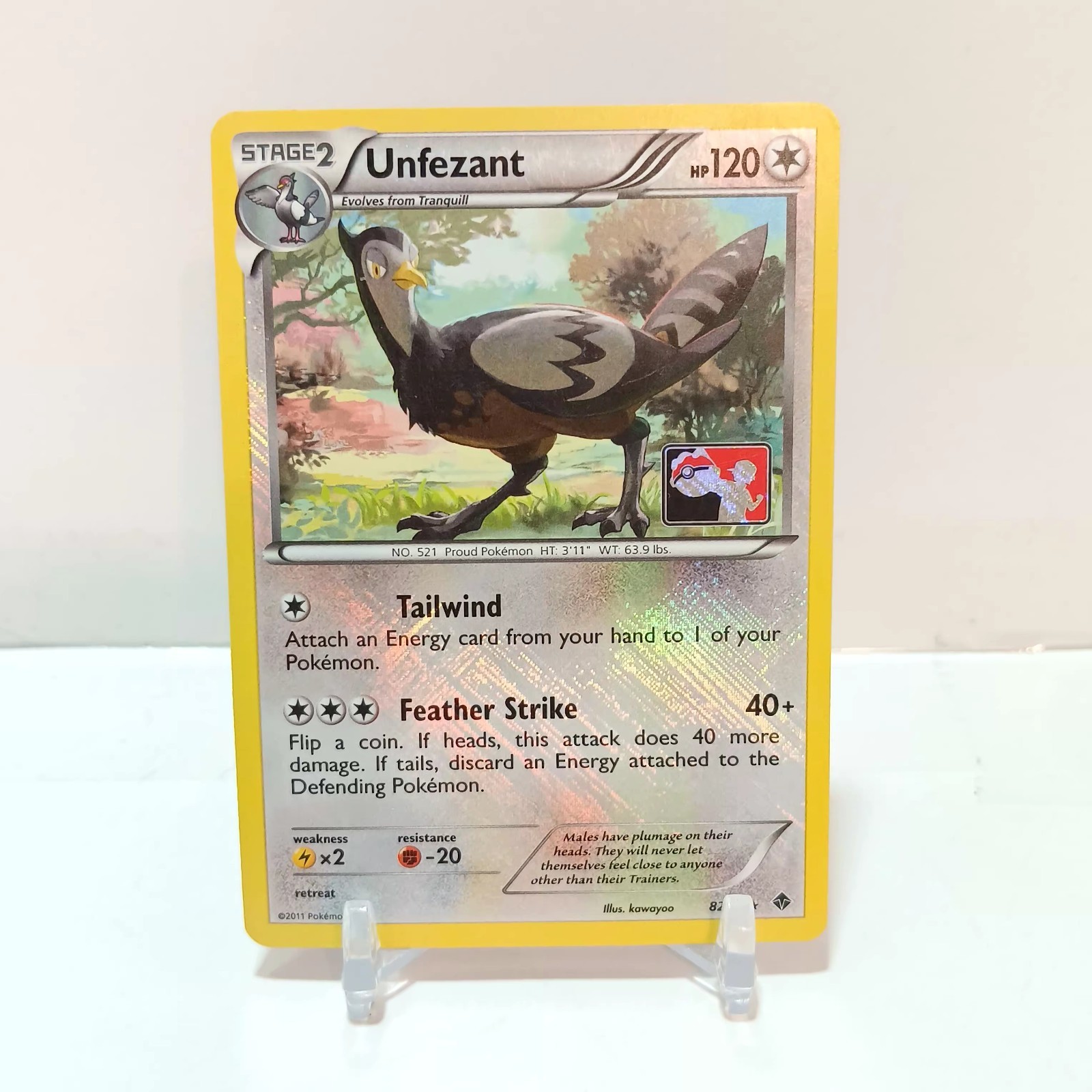 Pokémon Unfezant (League Promo) 82/98 LP League & Championship Cards