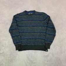 Eddie Bauer Knitted Jumper abstract patterned pullover knit sweater Men's L