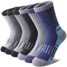 LINEMIN Kids Merino Wool Hiking Socks Toddlers Boys Girls Winter Warm Thick T...